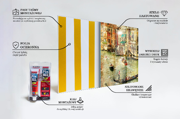 Paneles de pared Cuadro vintage de venecia de italia