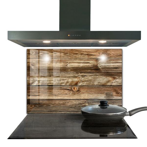 Paneles de vidrio para la cocina Textura de madera