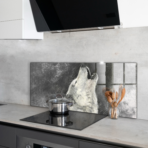 Paneles de pared Ilustración del lobo canadiense