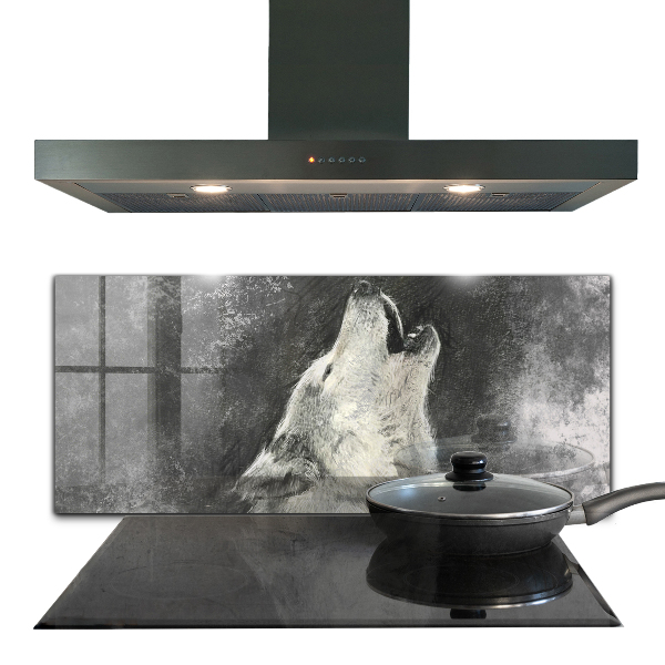 Paneles de pared Ilustración del lobo canadiense