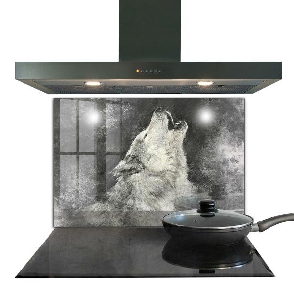 Paneles de pared Ilustración del lobo canadiense