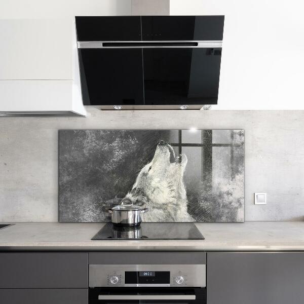 Paneles de pared Ilustración del lobo canadiense