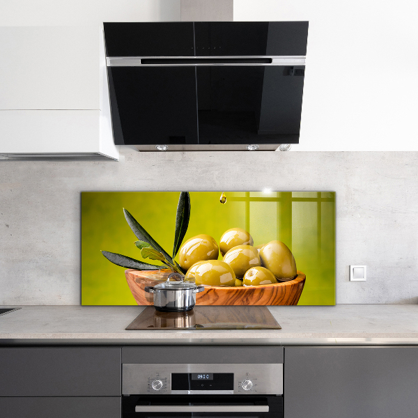 Paneles de pared Aceitunas verdes frescas