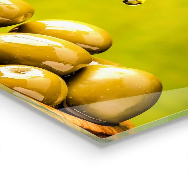 Paneles de pared Aceitunas verdes frescas