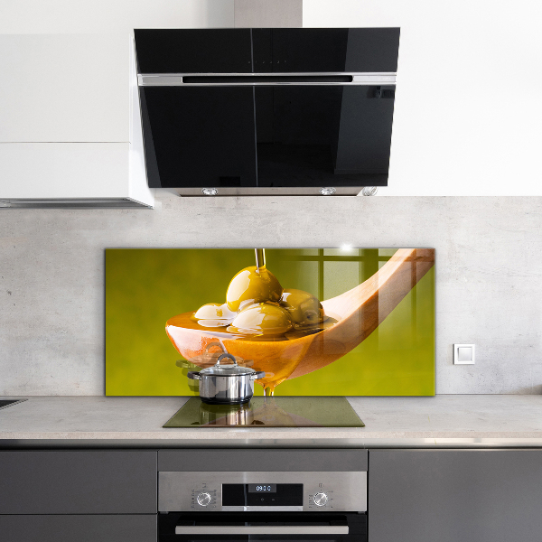 Paneles de pared Aceite de oliva recién prensado