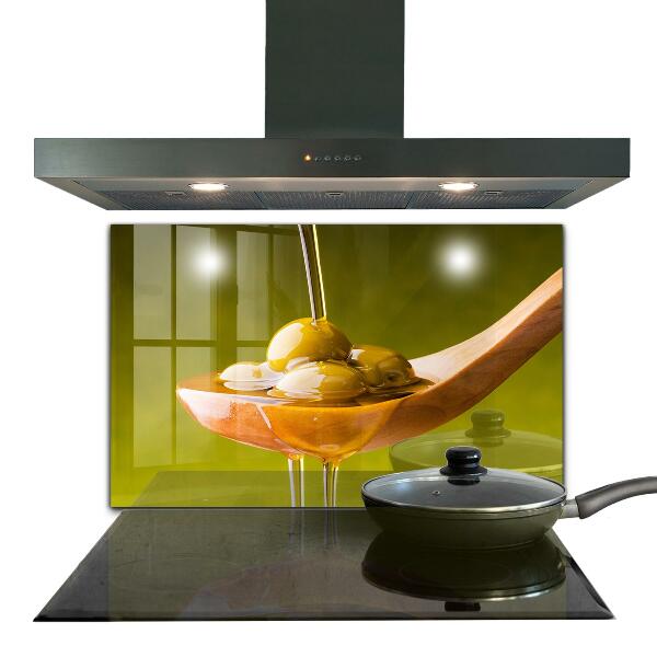 Paneles de pared Aceite de oliva recién prensado