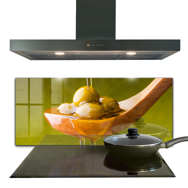 Paneles de pared Aceite de oliva recién prensado