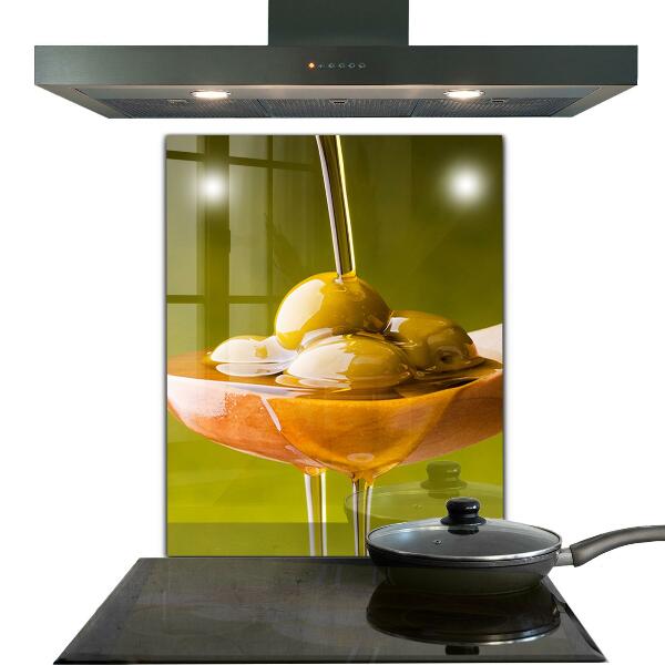 Paneles de pared Aceite de oliva recién prensado