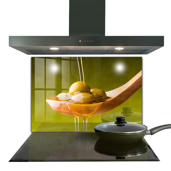 Paneles de pared Aceite de oliva recién prensado