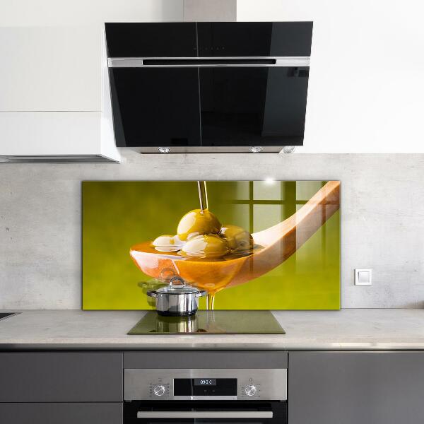 Paneles de pared Aceite de oliva recién prensado