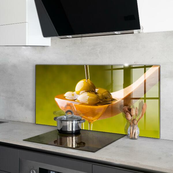 Paneles de pared Aceite de oliva recién prensado