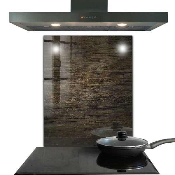 Paneles de vidrio para la cocina Textura de madera retra