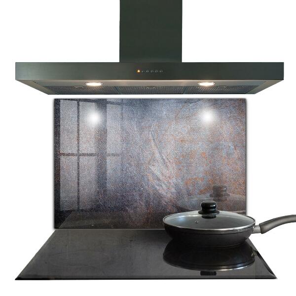 Paneles de vidrio para la cocina Textura de metal antiguo