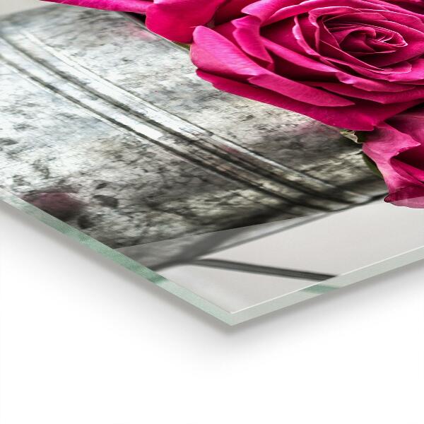 Paneles de pared Regadera con ramo de rosas