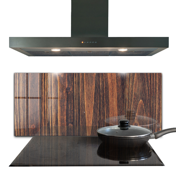 Paneles de vidrio para la cocina Textura de madera natural