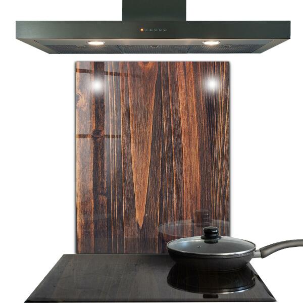 Paneles de vidrio para la cocina Textura de madera natural