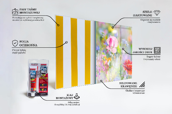 Paneles de pared Pradera de verano de amapolas