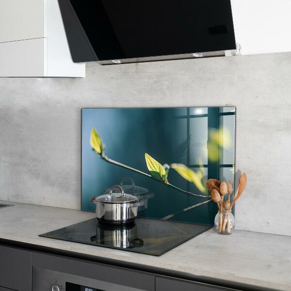 Paneles de pared Hoja brillante en rama