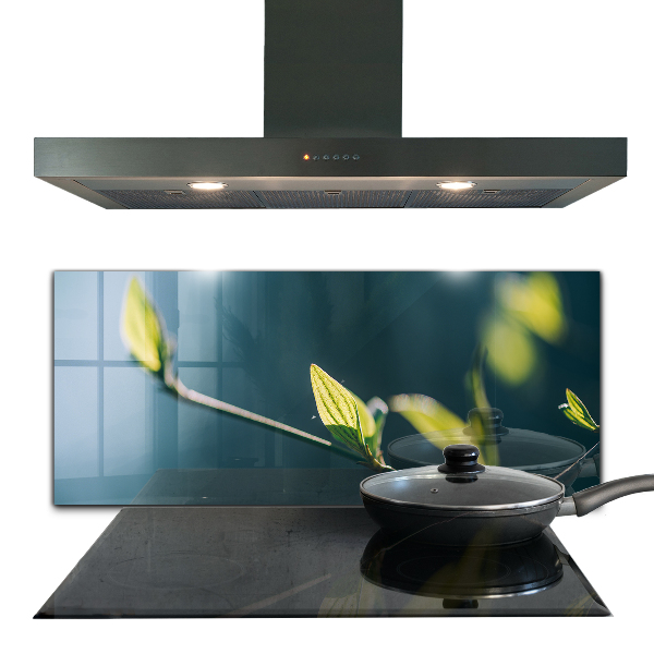 Paneles de pared Hoja brillante en rama