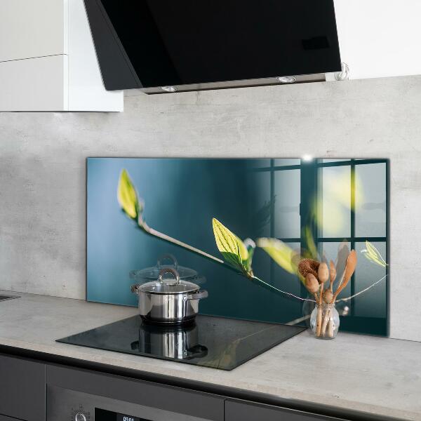 Paneles de pared Hoja brillante en rama