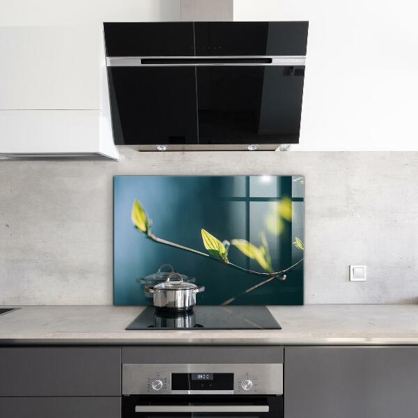 Paneles de pared Hoja brillante en rama