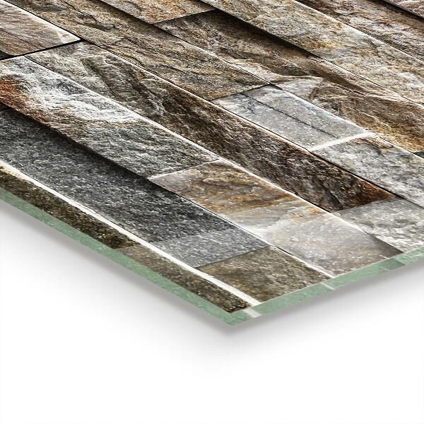 Paneles de vidrio para la cocina Ladrillo de piedra natural