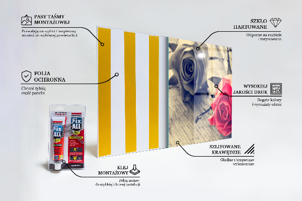 Paneles de pared Rosa símbolo del amor