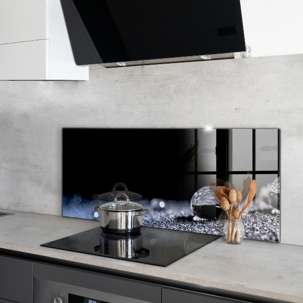 Paneles de vidrio para la cocina Una gota de rocío por la mañana