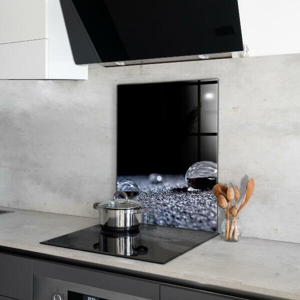 Paneles de vidrio para la cocina Una gota de rocío por la mañana