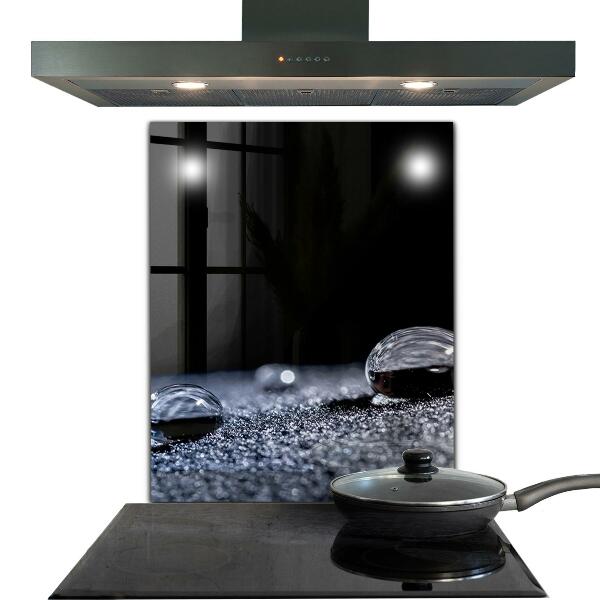 Paneles de vidrio para la cocina Una gota de rocío por la mañana