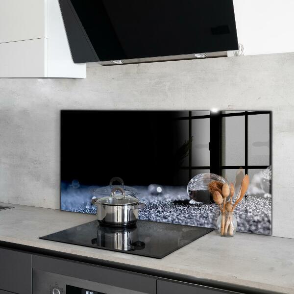 Paneles de vidrio para la cocina Una gota de rocío por la mañana