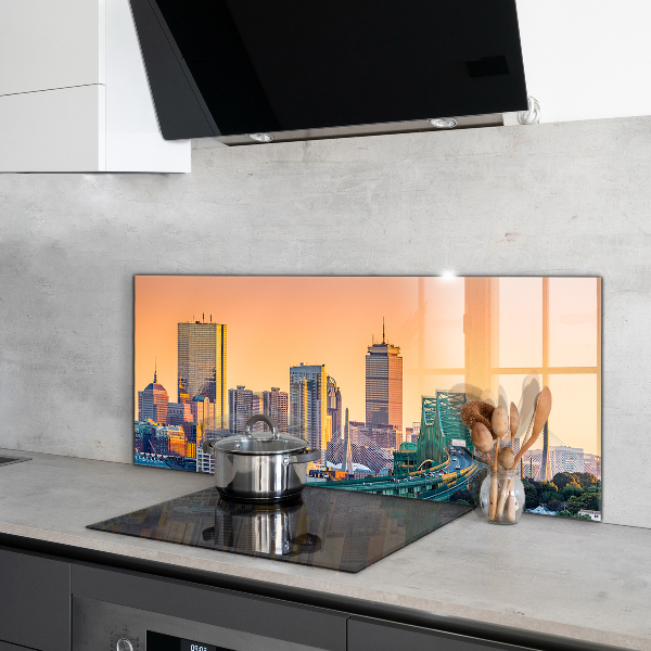 Paneles de vidrio para la cocina Arquitectura de boston