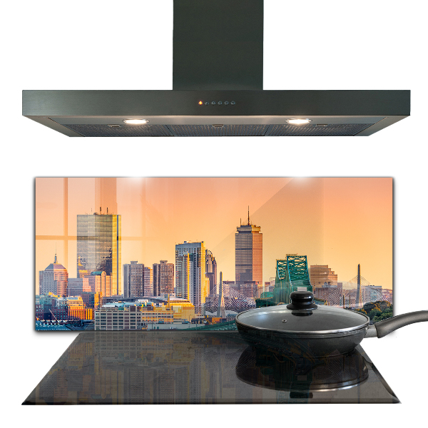 Paneles de vidrio para la cocina Arquitectura de boston