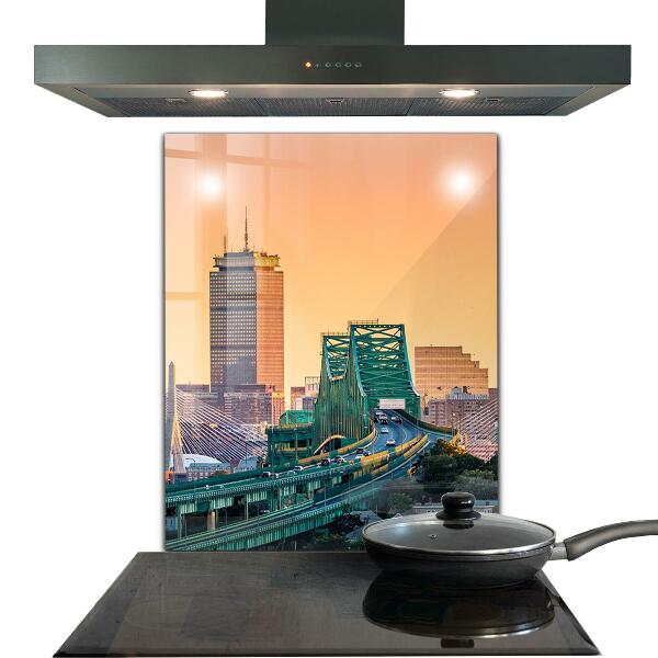 Paneles de vidrio para la cocina Arquitectura de boston