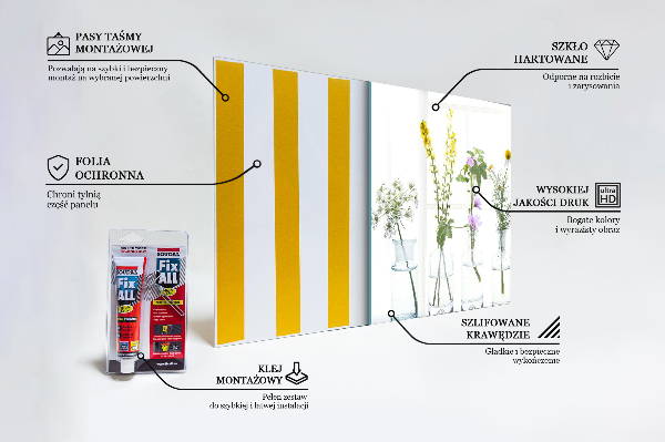 Paneles de vidrio para la cocina Salud de hierbas naturales