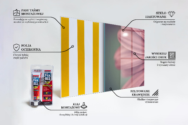 Paneles de vidrio para la cocina Flor margaretka gerbera