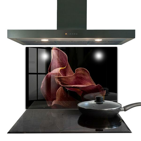 Paneles de vidrio para la cocina Hoja delicada elegante