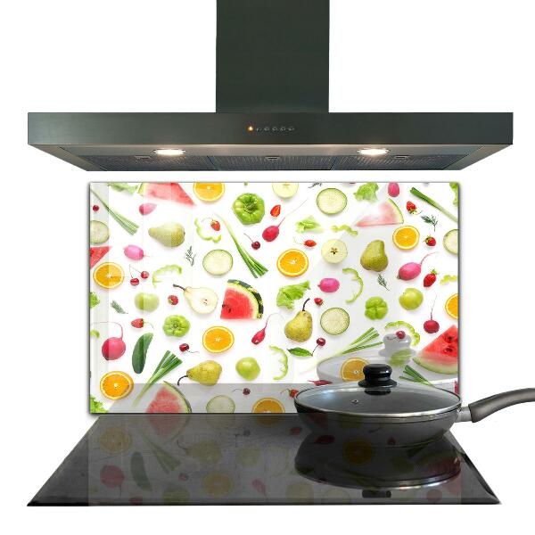 Paneles de pared Composición de frutas saludables