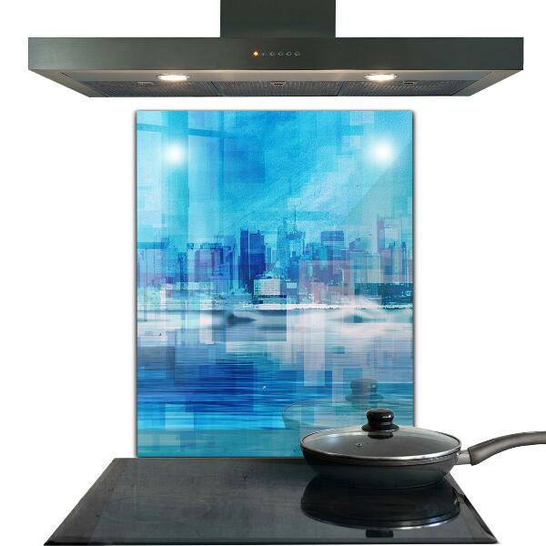 Paneles de vidrio para la cocina Panorama de manhattan nueva york