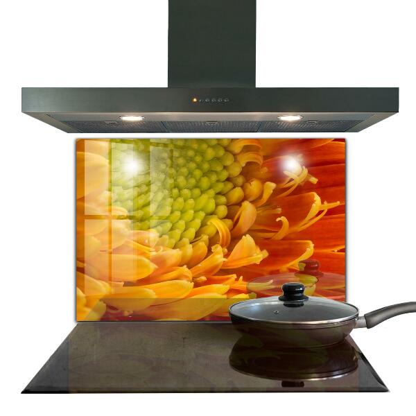 Paneles de vidrio para la cocina Gerbera flor naranja