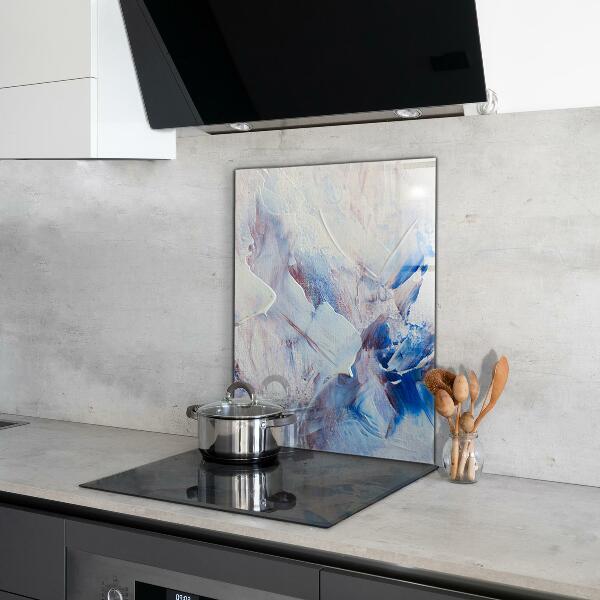 Paneles de vidrio para la cocina Abstracción de pintura de textura