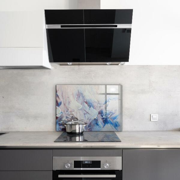 Paneles de vidrio para la cocina Abstracción de pintura de textura