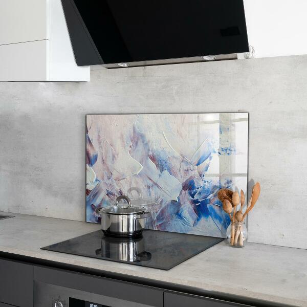 Paneles de vidrio para la cocina Abstracción de pintura de textura