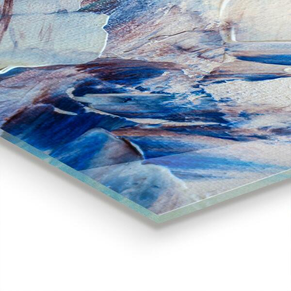 Paneles de vidrio para la cocina Abstracción de pintura de textura