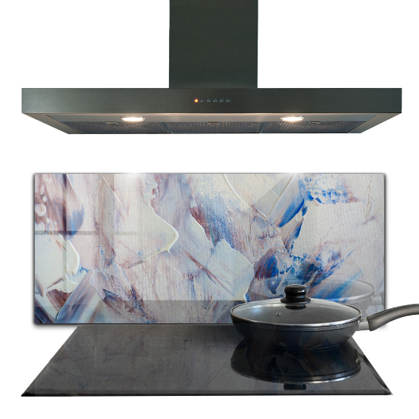 Paneles de vidrio para la cocina Abstracción de pintura de textura