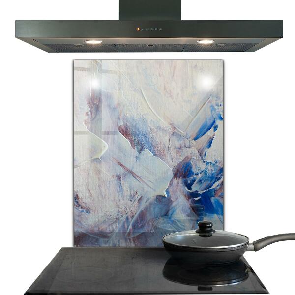 Paneles de vidrio para la cocina Abstracción de pintura de textura