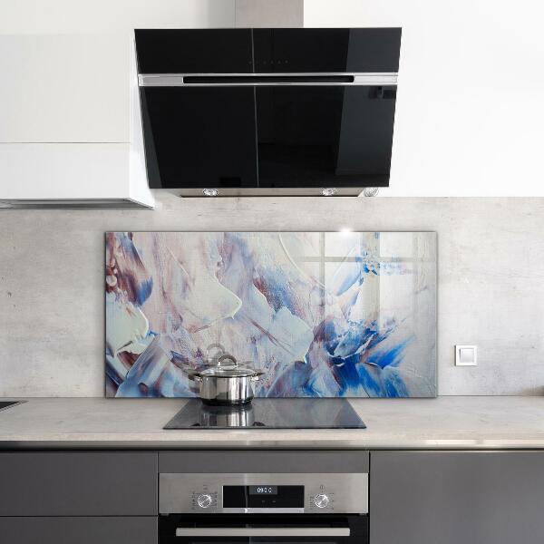 Paneles de vidrio para la cocina Abstracción de pintura de textura