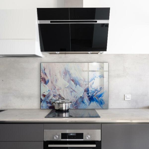 Paneles de vidrio para la cocina Abstracción de pintura de textura