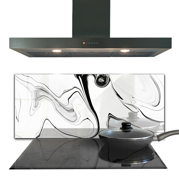 Paneles de vidrio para la cocina Acuarela monocromática