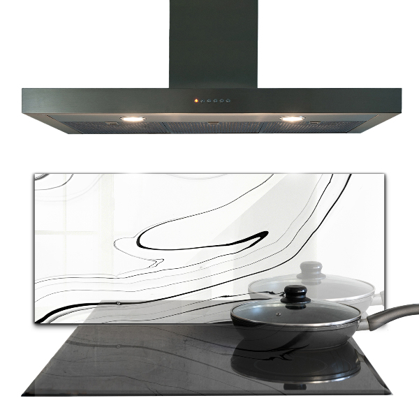 Paneles de vidrio para la cocina Textura delicada